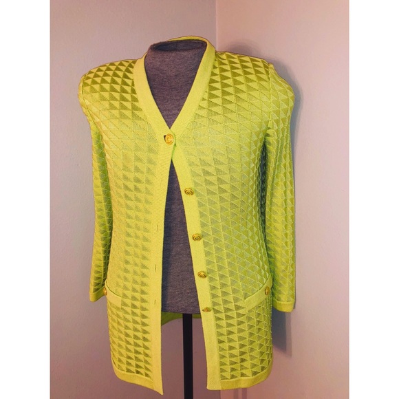 St. John Jackets & Blazers - St.John Green Cardigan Originally $875!